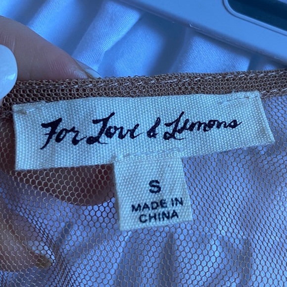 For Love and Lemons Mallorca Tulle Lace Mini Dress XS & S EUC - Picture 14 of 15